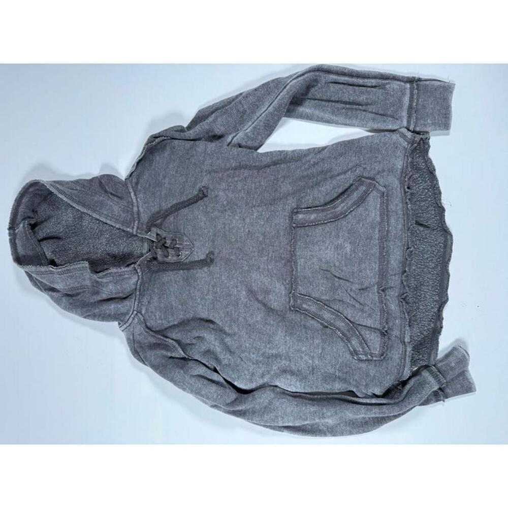 Ocean Drive Gray Hooded Sweatshirt w/ Sherpa Lining Small